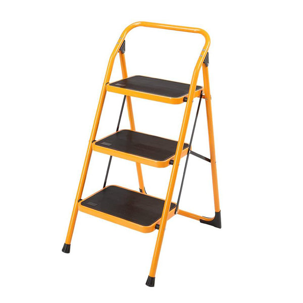 WFX Utility™ 3 Step Steel Lightweight Folding Small Step Ladder Wayfair